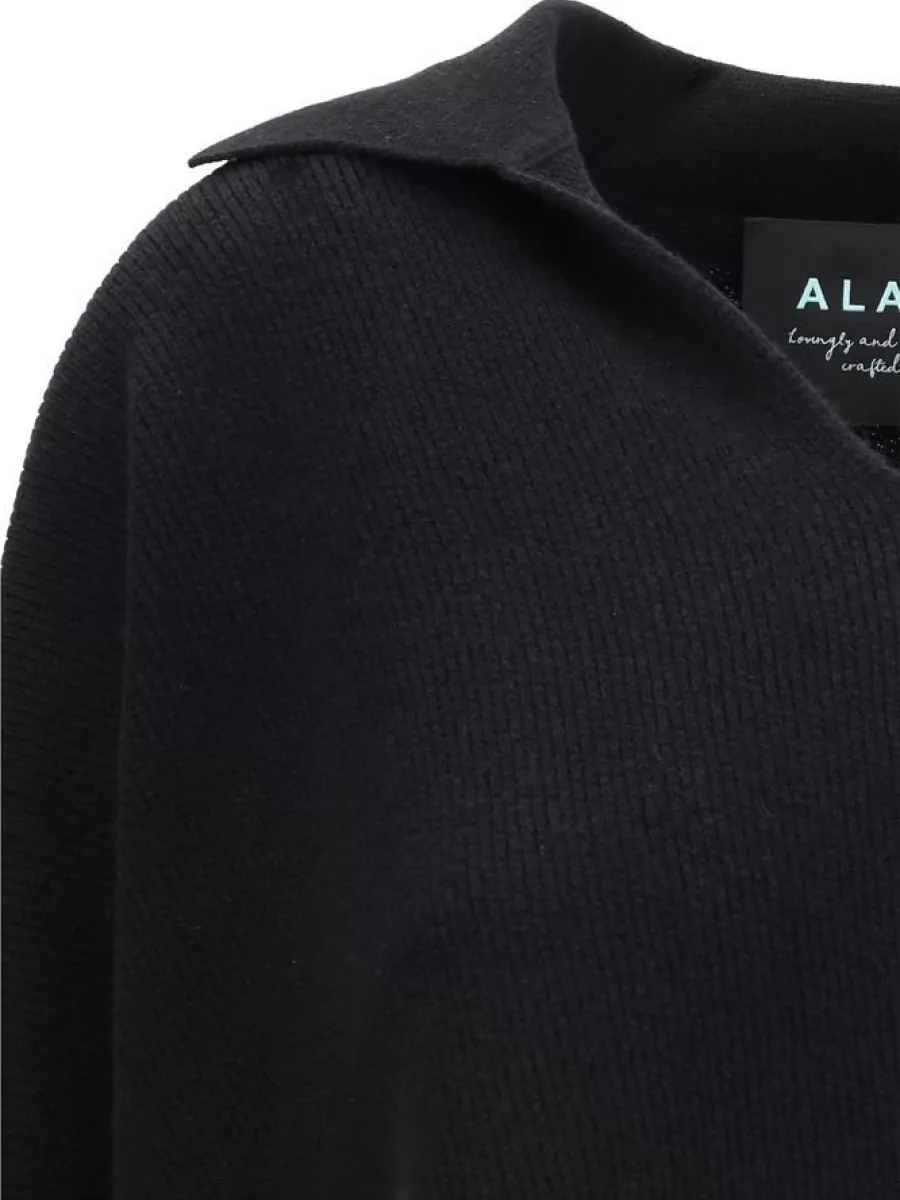 Alanui Cashmere Silk Polo Sweater