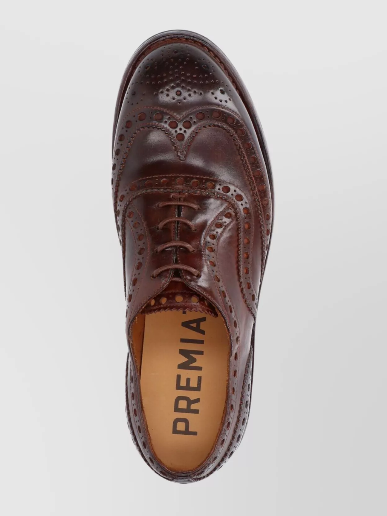 Premiata Brogues With Leather Sole And Round Toe