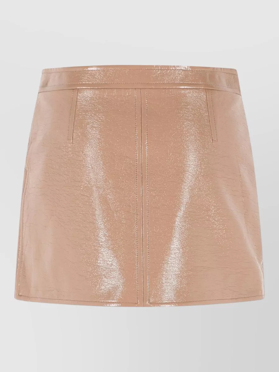 Courrèges Vinyl mini skirt