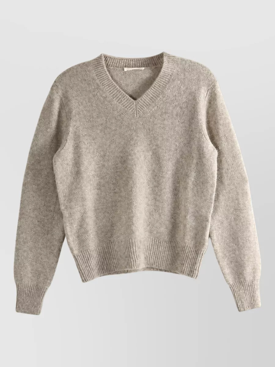 The Row cashmere v-neck sweater