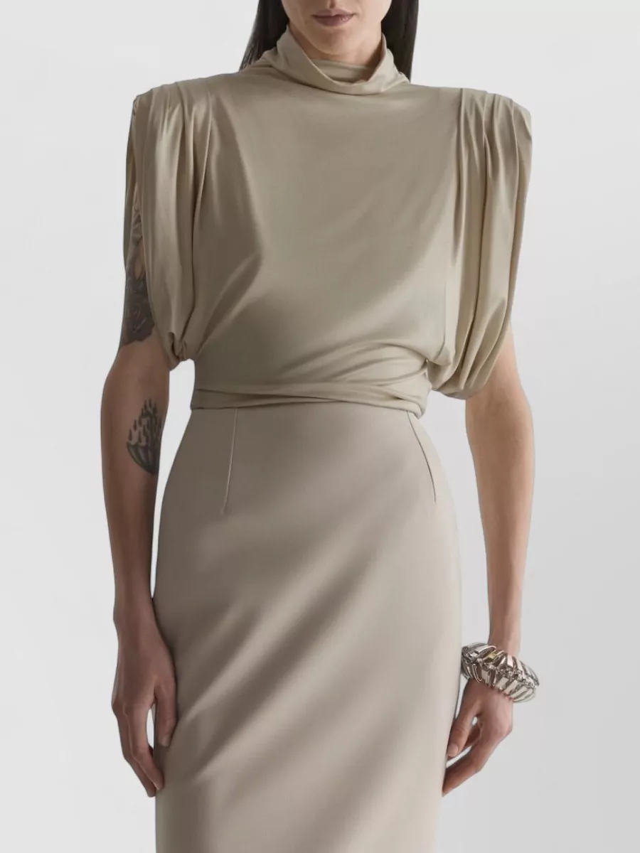 Mugler Long-Sleeve Midi Dress