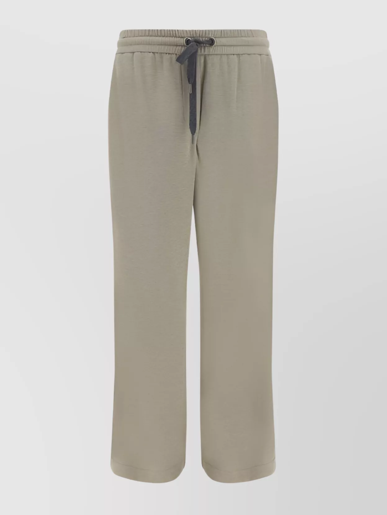 Shop Brunello Cucinelli Cotton Wide-leg Sweatpants Side Stripe