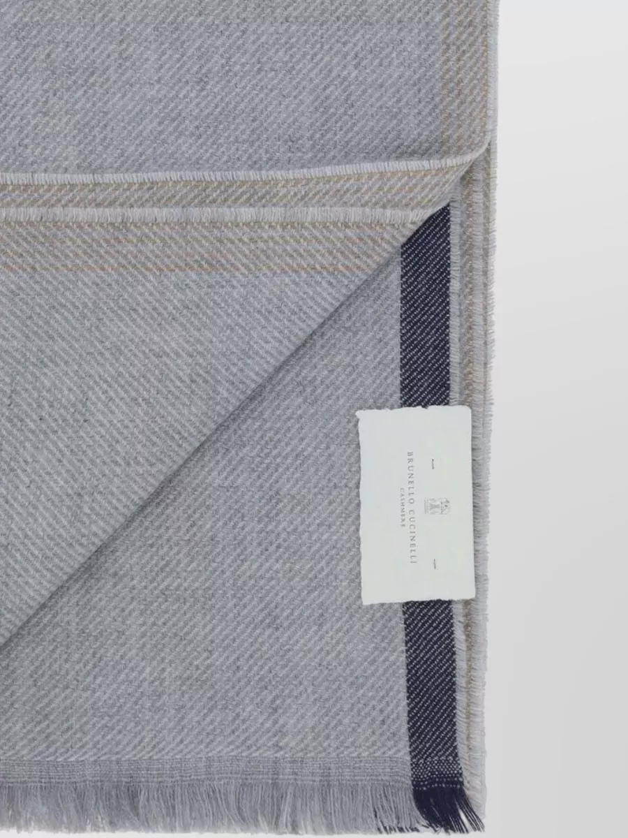 Brunello Cucinelli Cashmere Fringed Scarf