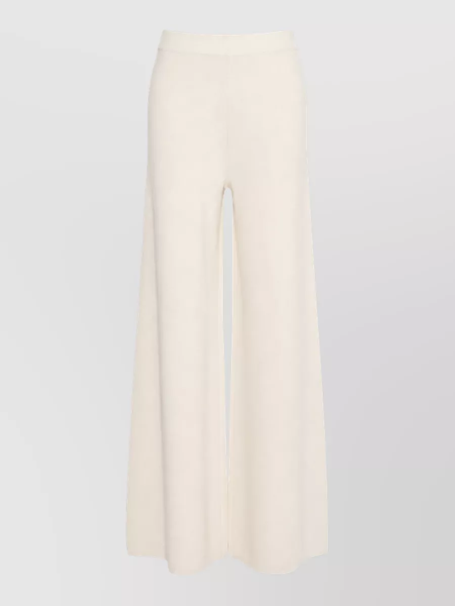 Max Mara Cashmere blend wide-leg knitted trousers
