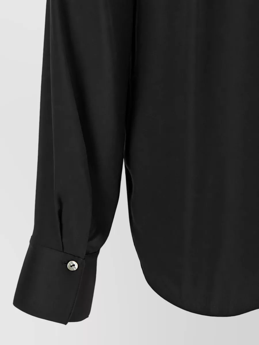 Vince Silk Scarf-Tie Shirt