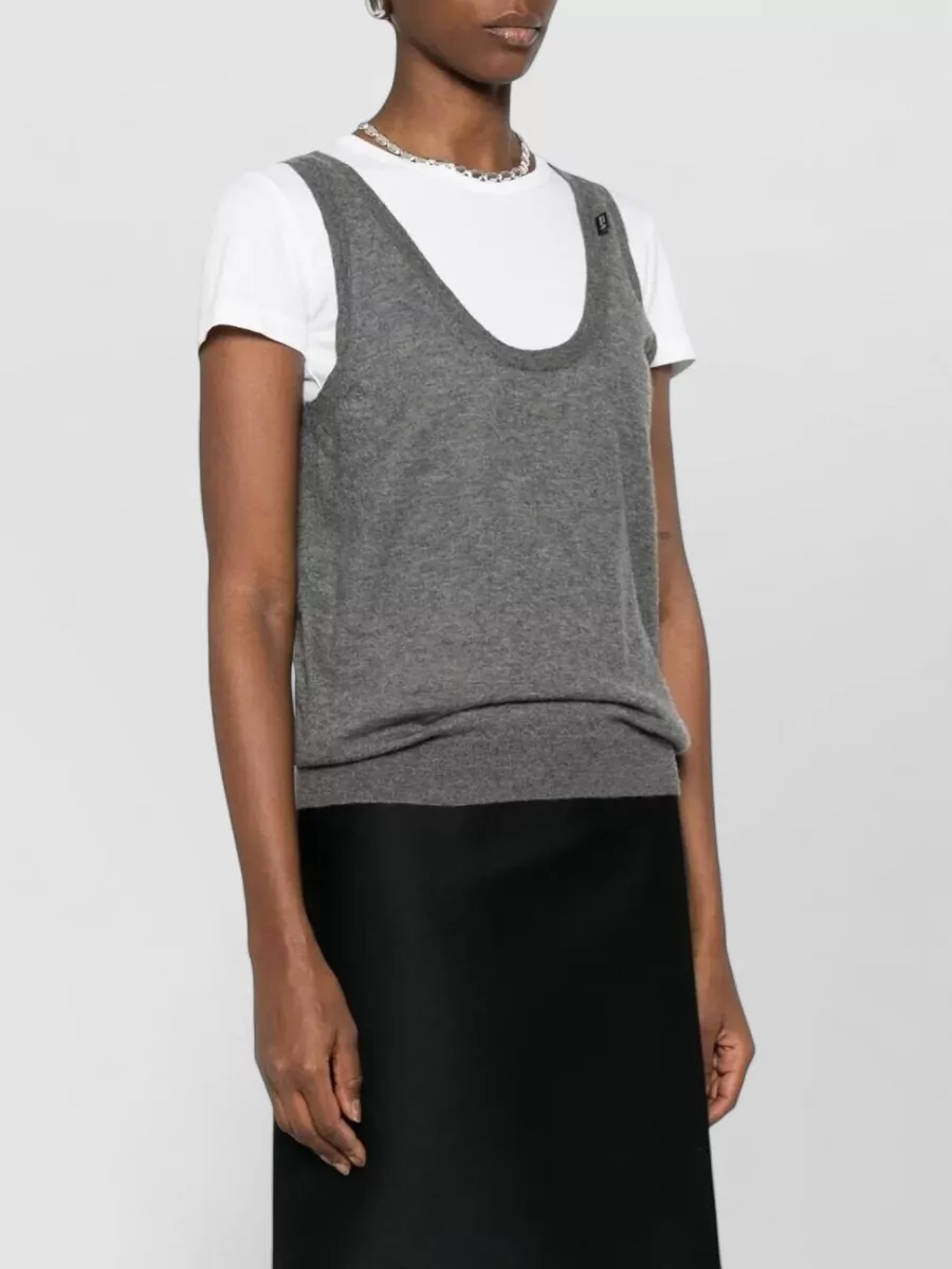 Prada Cashmere Sleeveless Knitted Top
