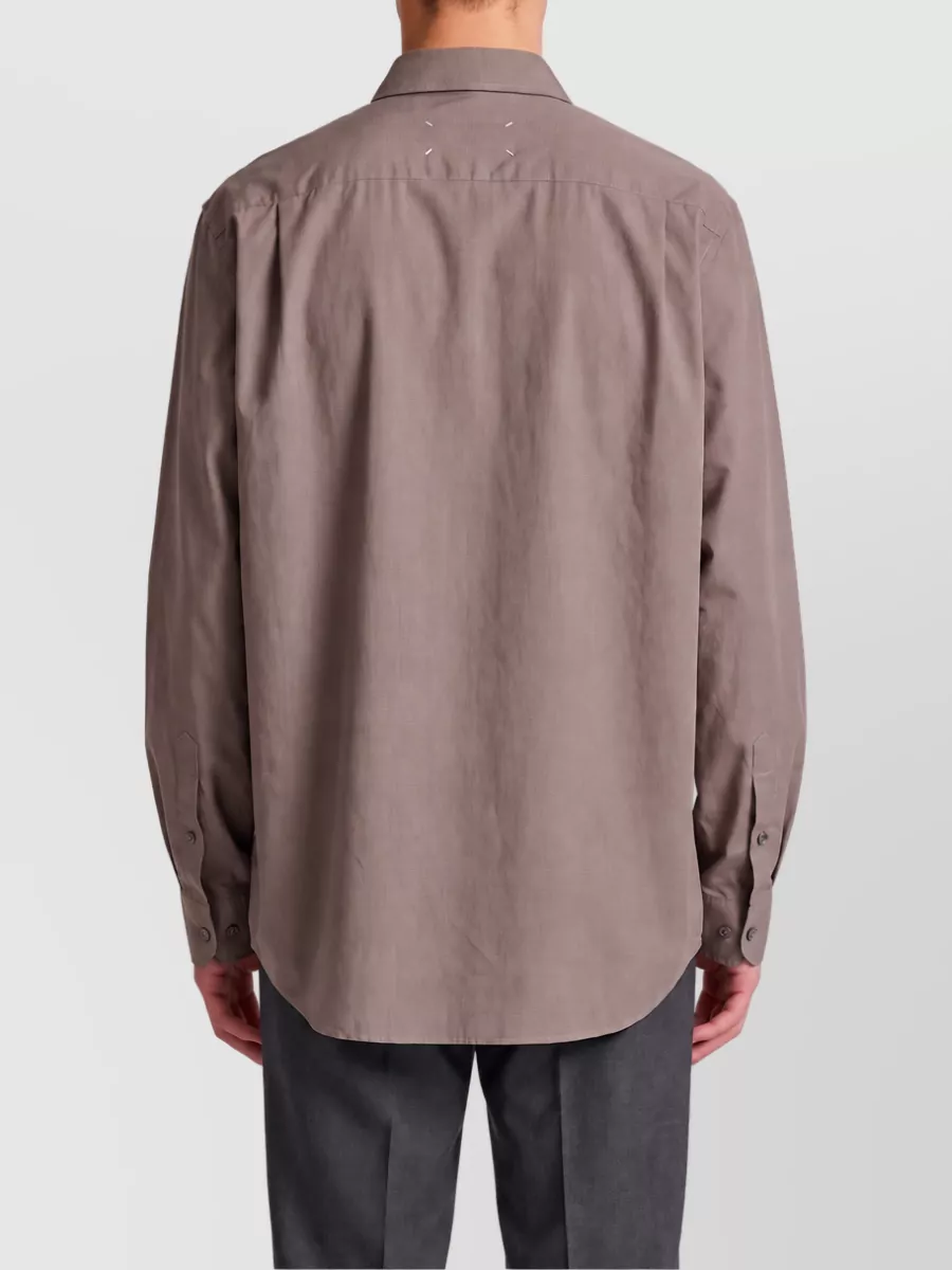 Maison Margiela Cotton Long-Sleeve Regular-Fit Shirt
