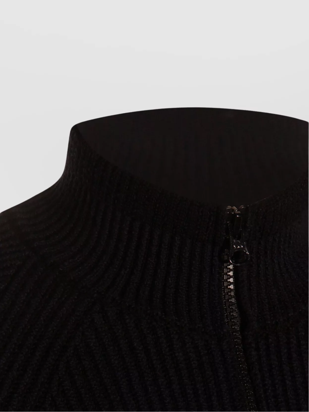 Stone Island Ribbed Crewneck Sweater Fitted Shape