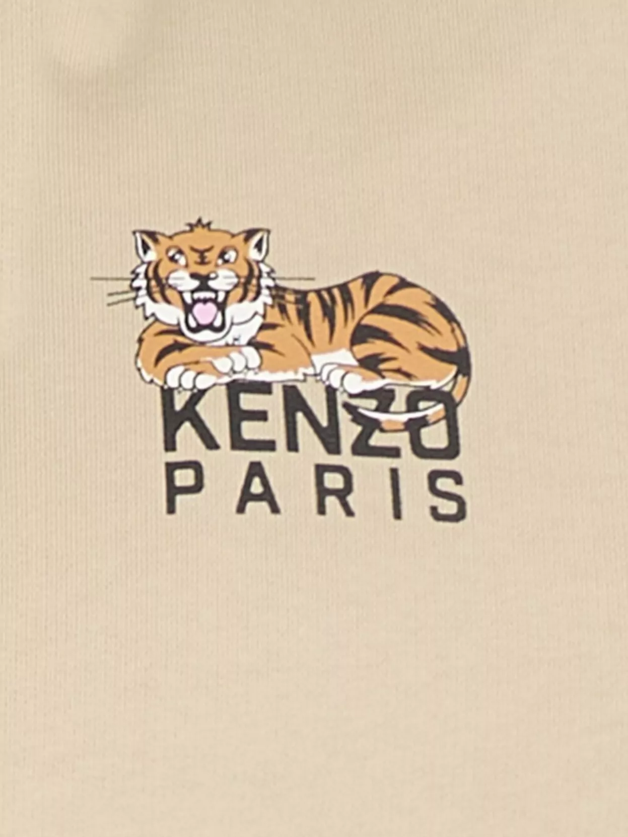 Kenzo Tiger Logo Hooded Cotton Sweatshirt