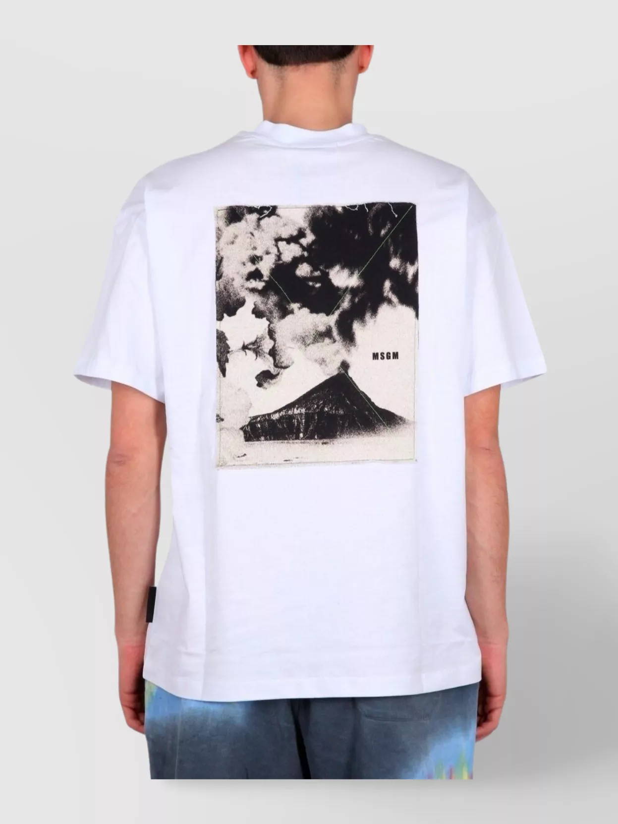 Msgm Volcano Graphic Print Crew Neck T-Shirt