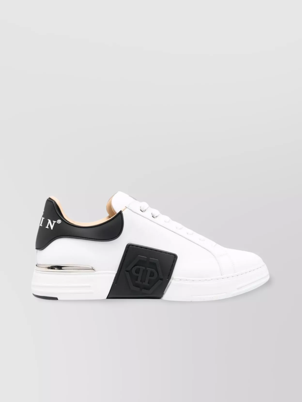 Philipp Plein Hexagon Lo-top Sneakers In White