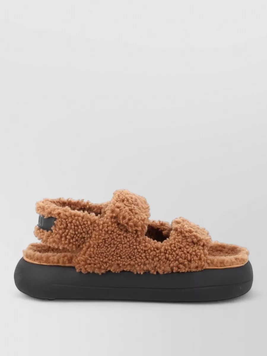 Moon Boot Shearling Sandals