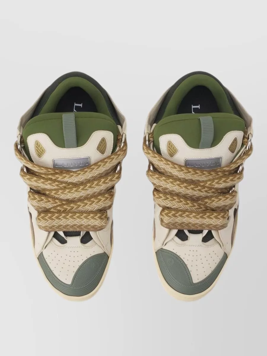 Lanvin Leather Low-Top Sneakers