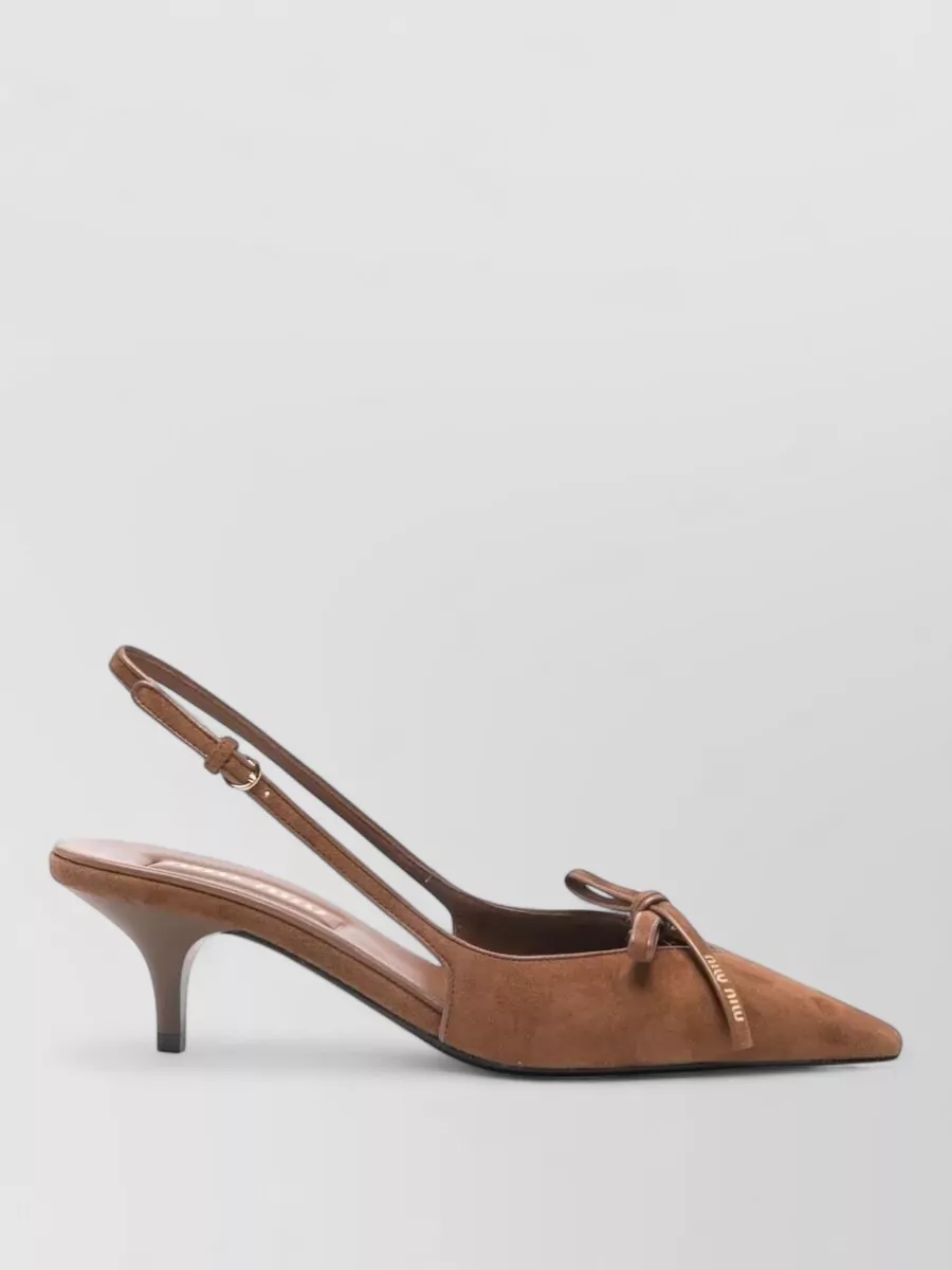 Miu Miu Suede Slingback Pumps