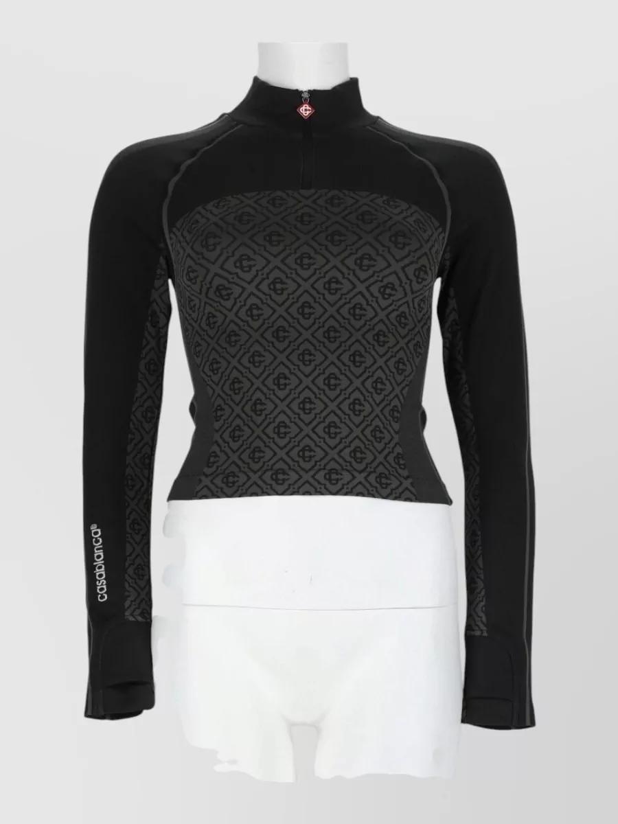 Casablanca slim-fit monogram top