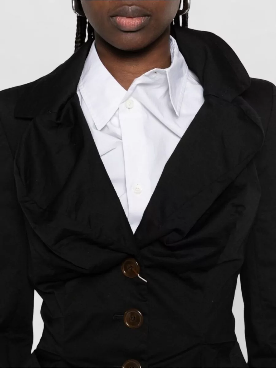 Vivienne Westwood Blazer Peplum Hem Long Sleeves Notched Lapels