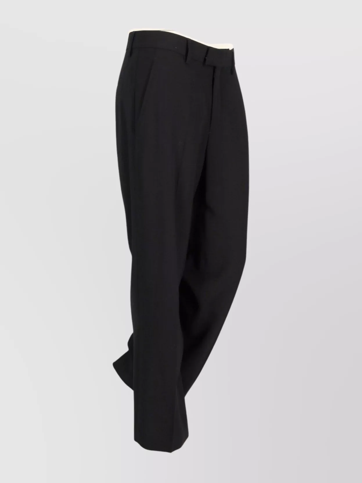 Ann Demeulemeester Gaelle Slim Fit Cropped Trousers Viscose Wool Twil