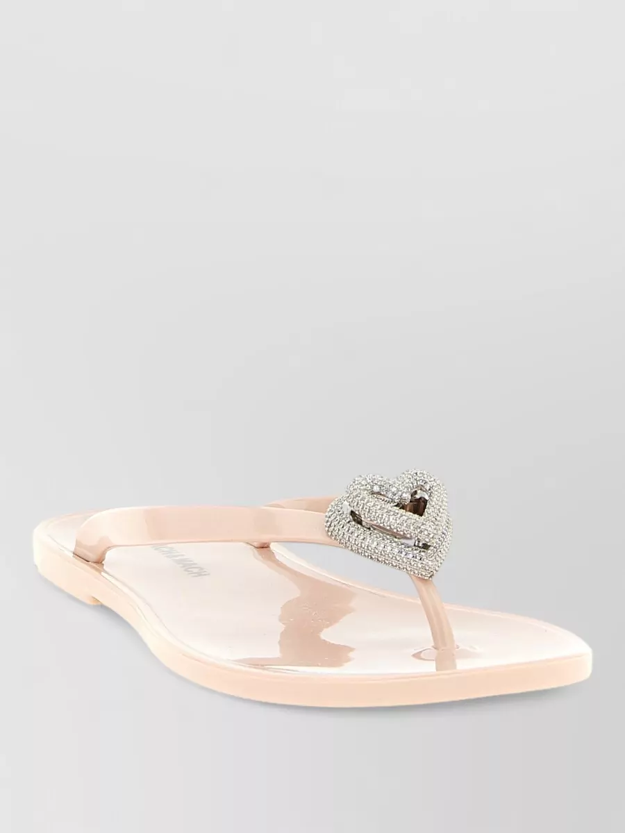Mach & Mach Crystal-Embellished Thong Sandals