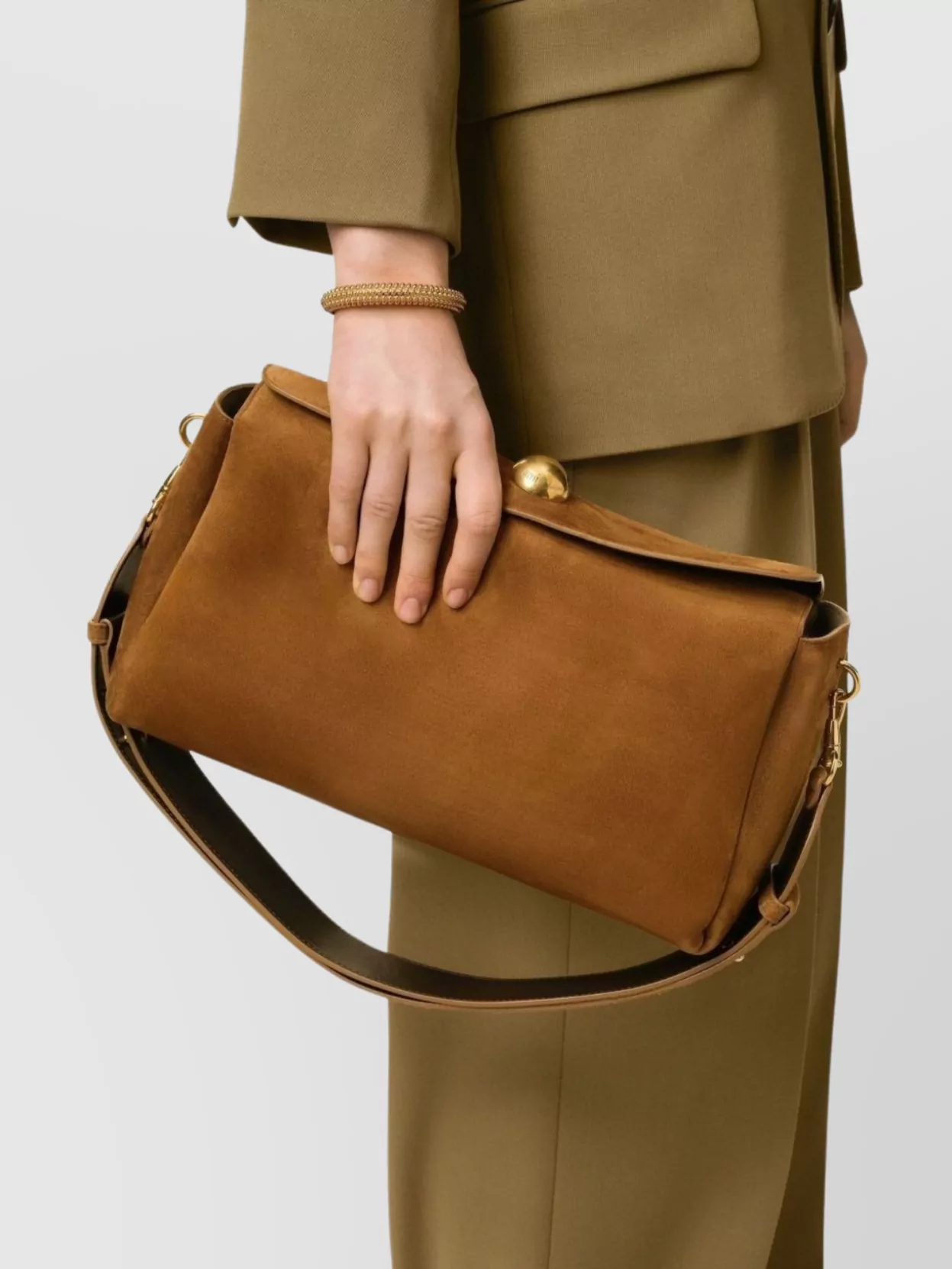 Ami Alexandre Mattiussi Versatile Shoulder Bag Adjustable Strap