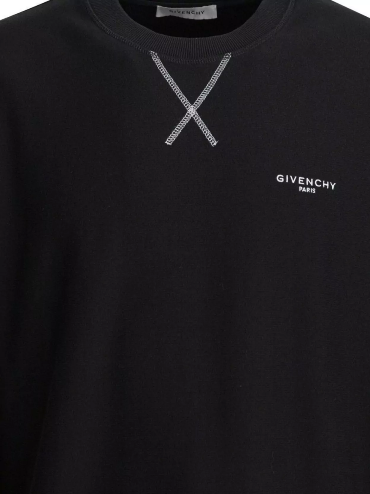 Givenchy Crew Neck Long Sleeve Ribbed Sweatshirt