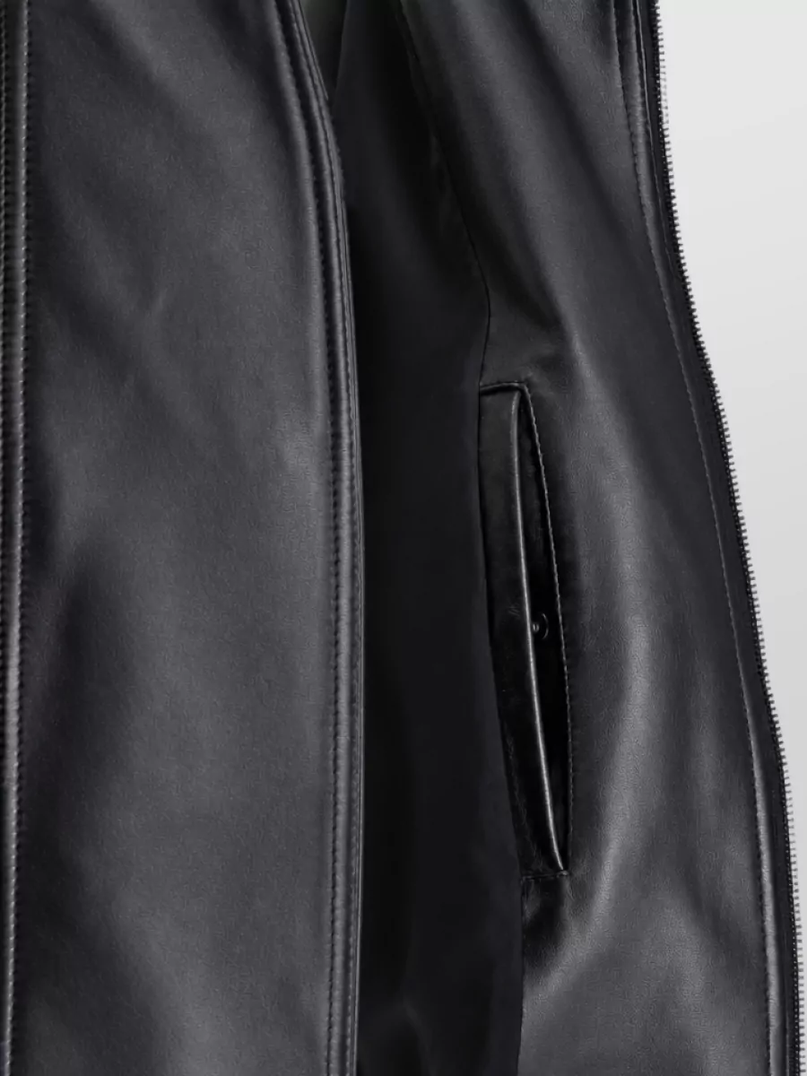 Balenciaga Lamb Leather Oversized Bomber Jacket