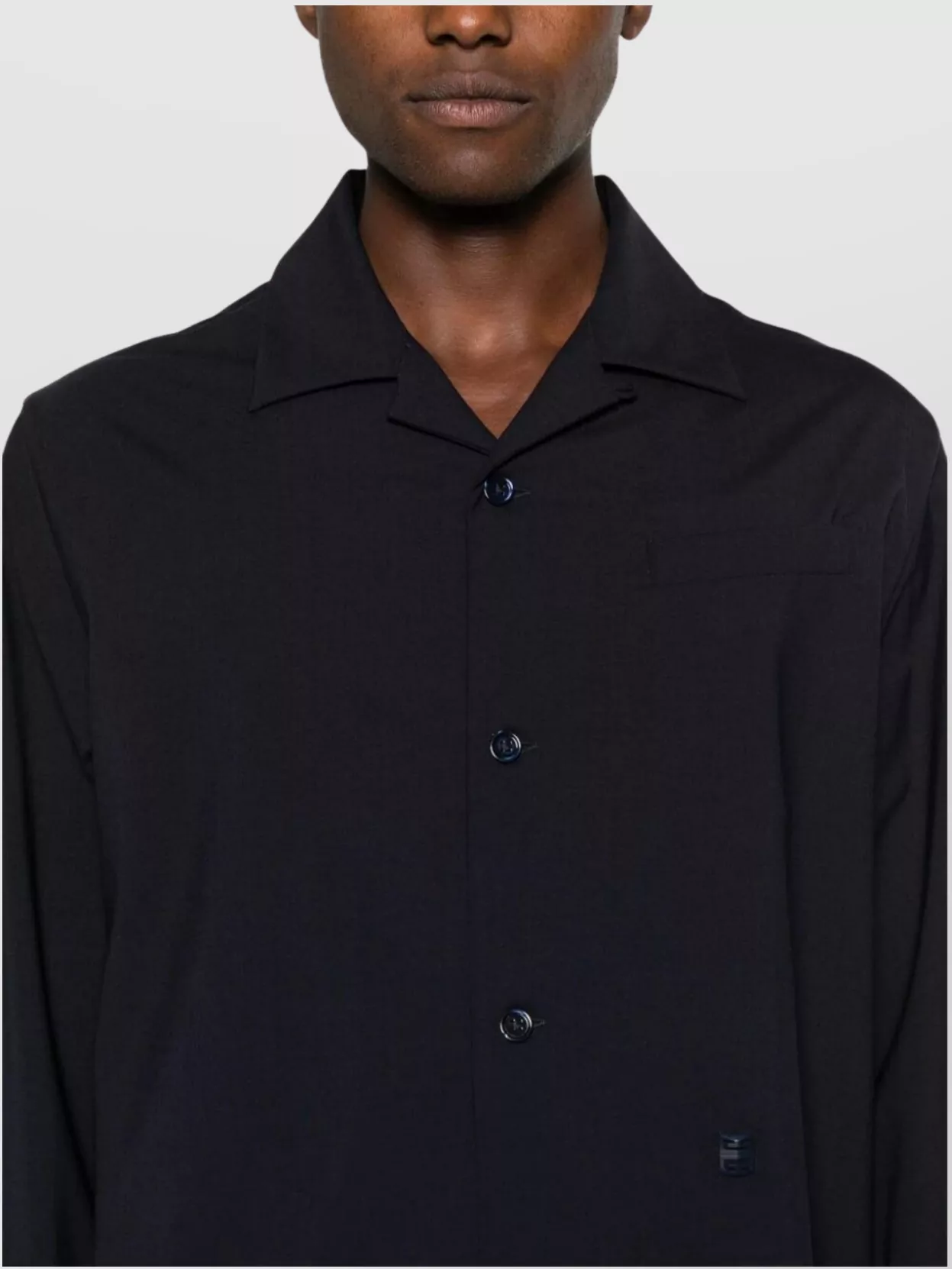 Givenchy Wool Poplin Overshirt 4G Detail
