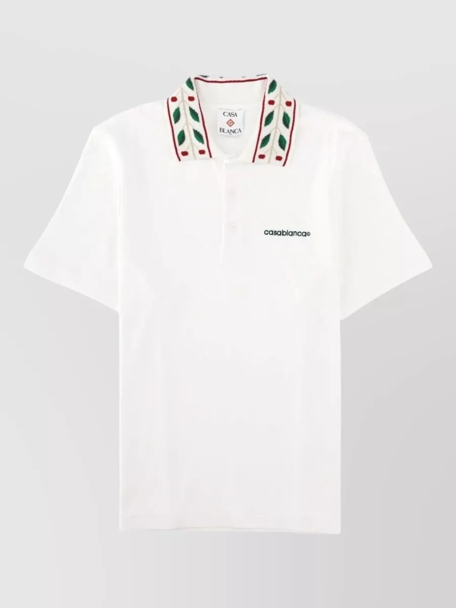 Casablanca organic cotton polo t-shirt