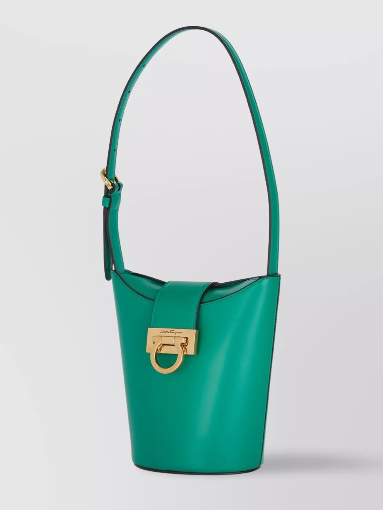 FERRAGAMO BUCKET BAGS WITH GOLD-TONE HARDWARE AND TOP HANDLE 