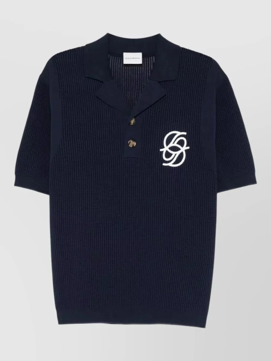Drôle De Monsieur cotton polo shirt