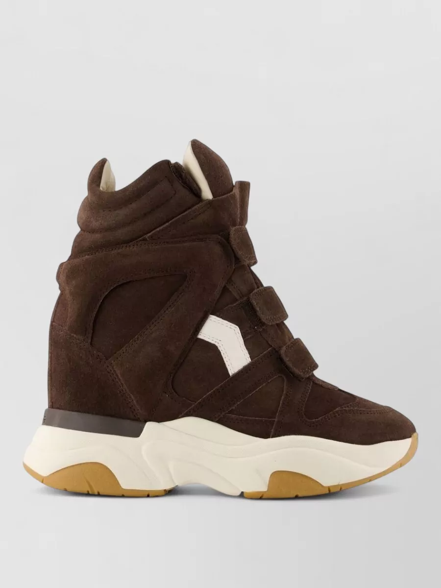Isabel Marant suede wedge high-top sneakers