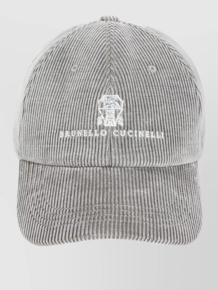 Brunello Cucinelli Ribbed Cashmere Baseball Cap
