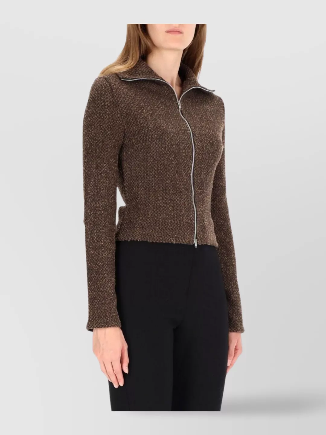 Our Legacy Textured Knitwear With High Collar And Long Sleeves