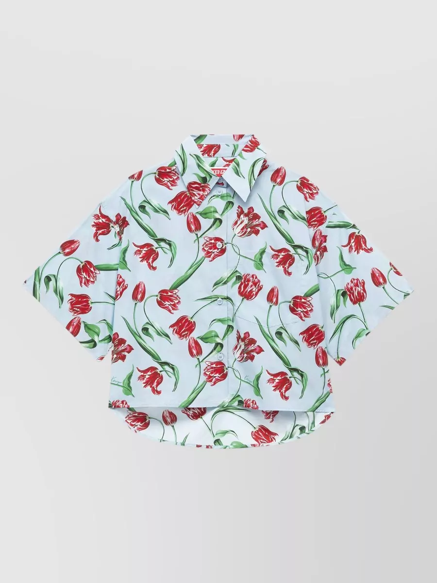 Kenzo cotton single-breasted shirt