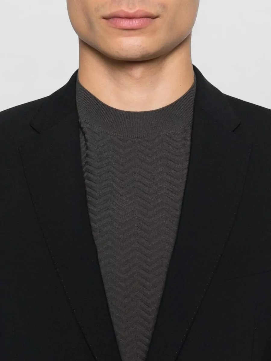 Emporio Armani Wool Tailored Suit Single Breasted Design