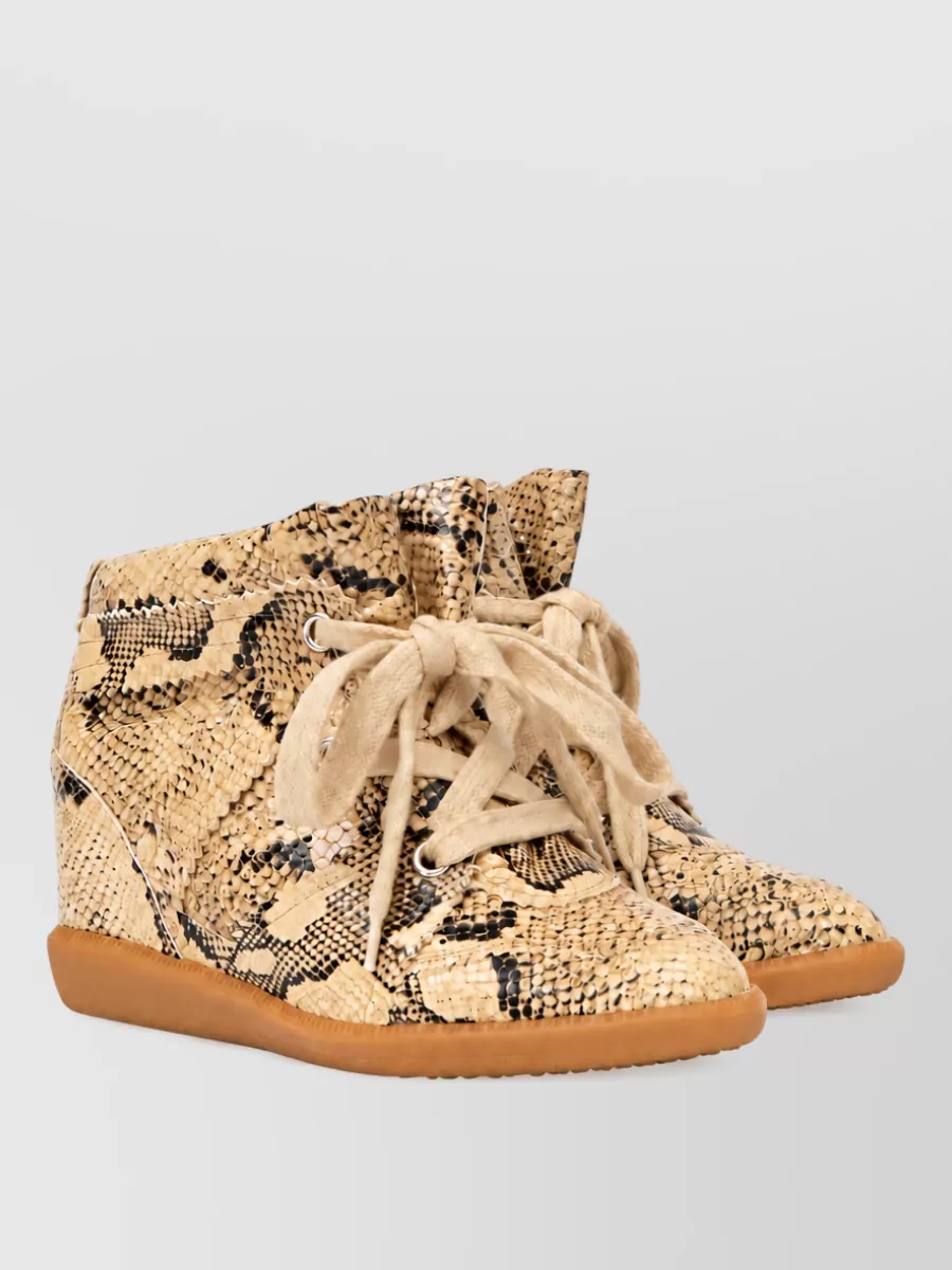 Isabel Marant Leather High-Top Sneakers