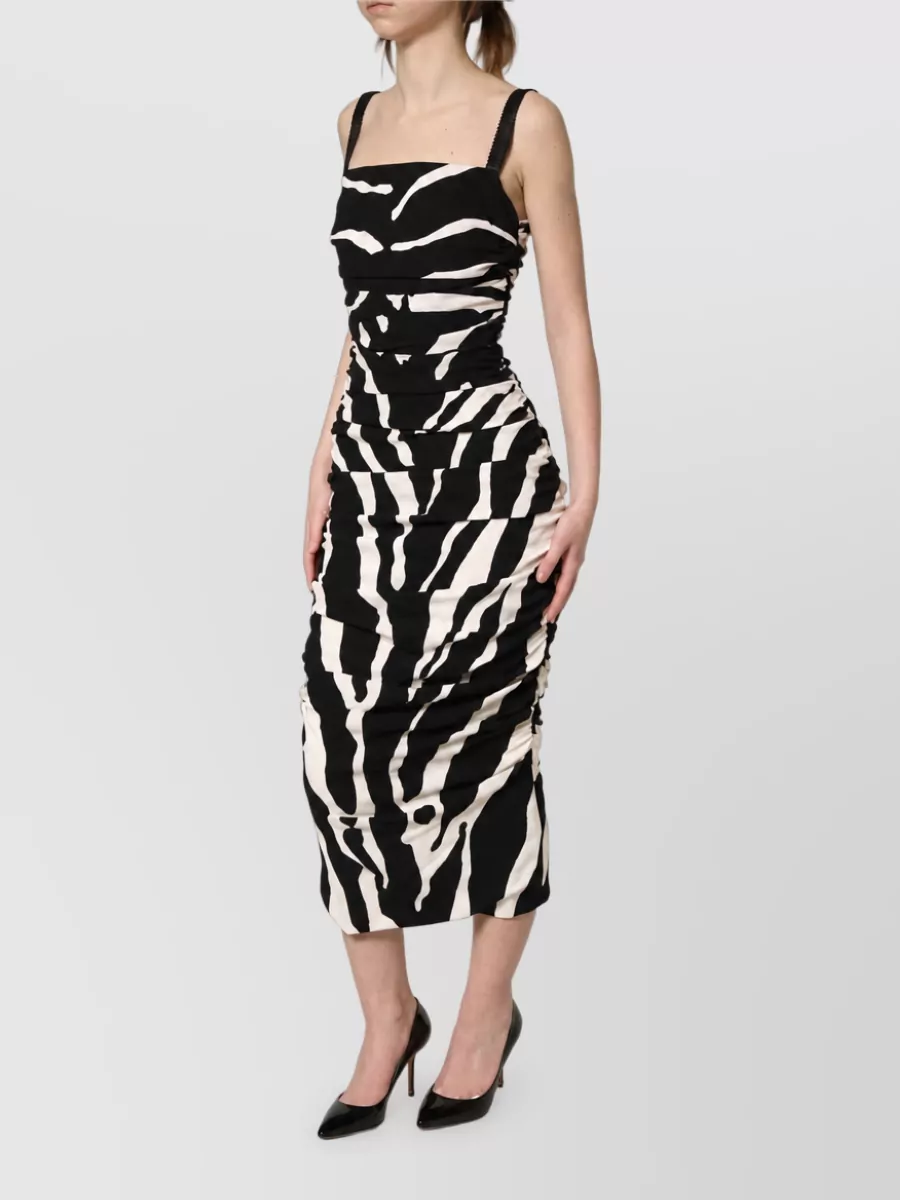 Dolce&Gabbana Zebra-Print Midi Dress