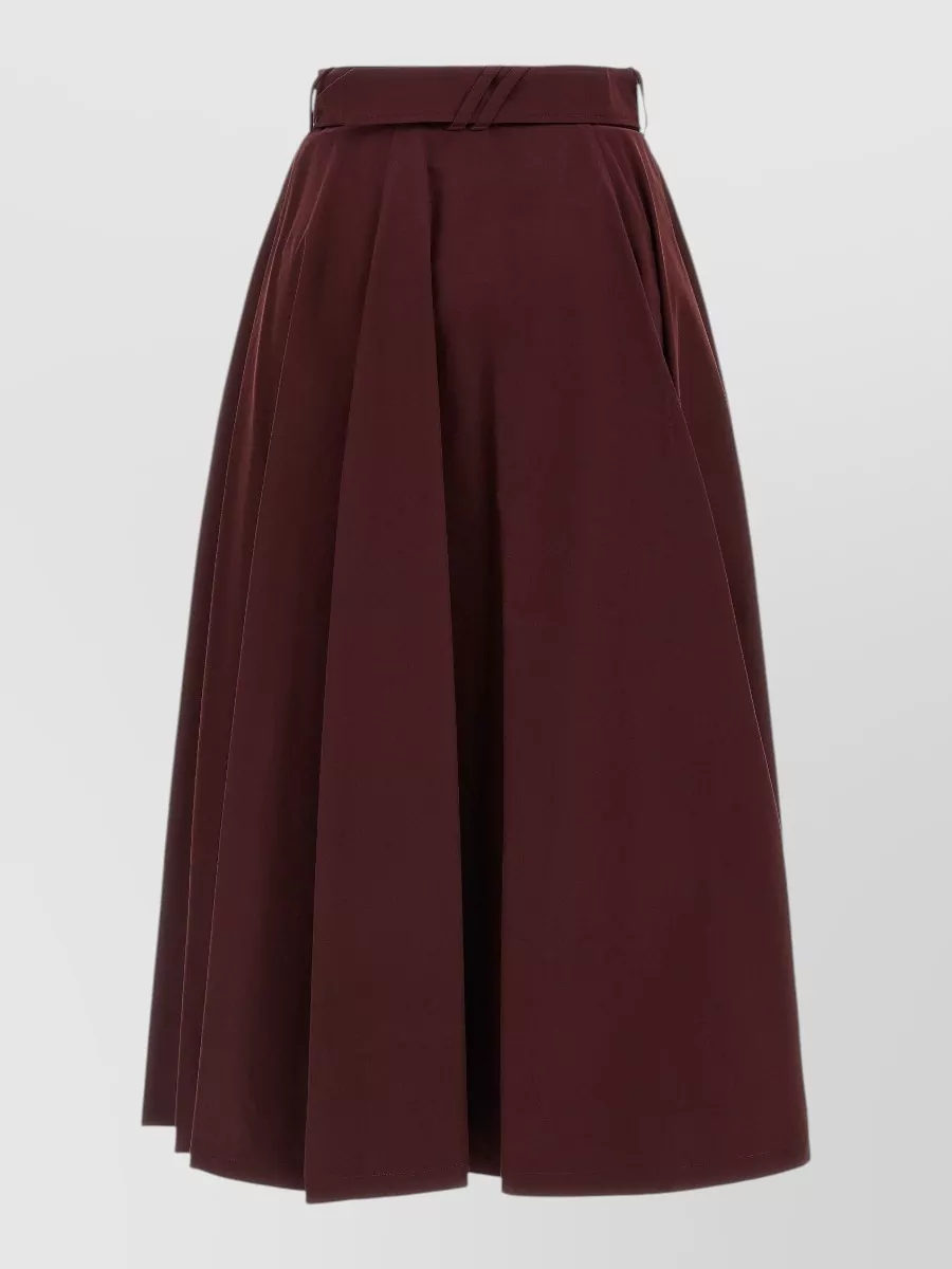 Burberry Cotton Gabardine Full Skirt