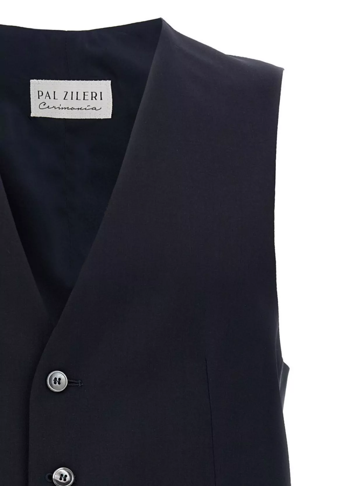 Pal Zileri Tailored Vest With V-neckline And Adjustable Back Strap