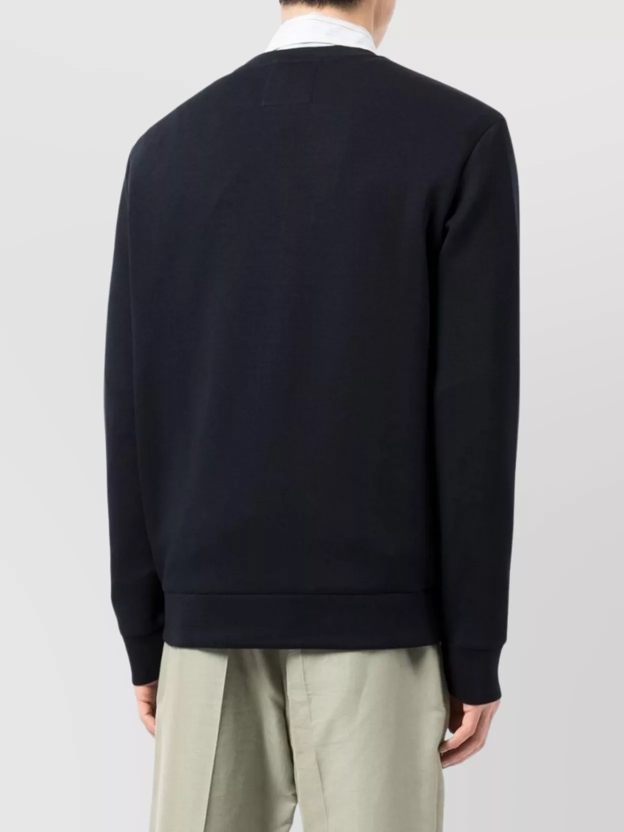 Emporio Armani Crew Neck Logo Cotton Sweatshirt