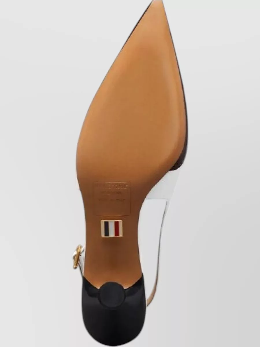 Thom Browne Leather Slingback Pumps