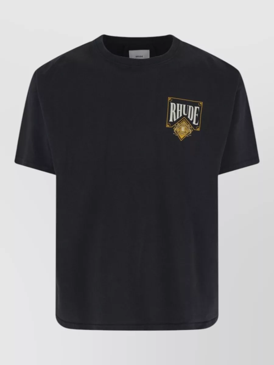 Rhude Cotton logo print short sleeve t-shirt