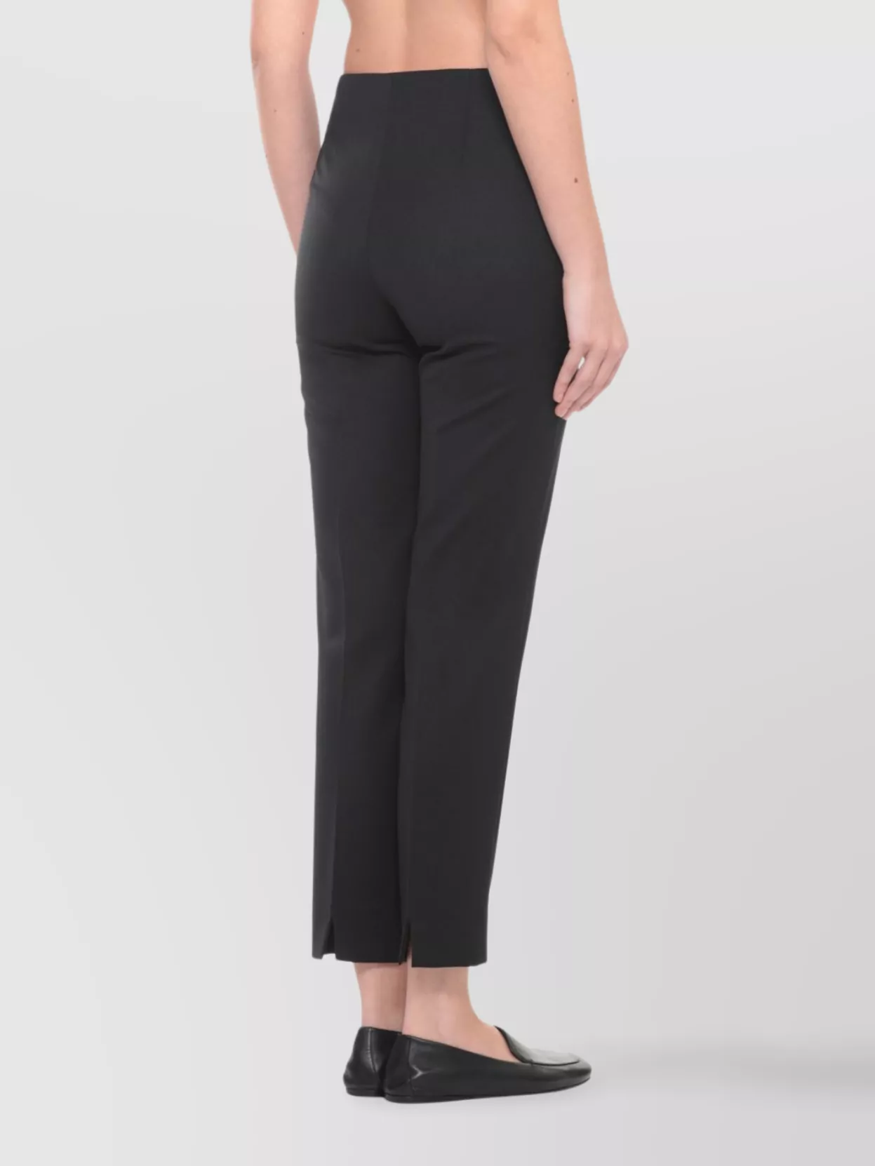 Pt Torino High Waist Skinny Fit Trousers With Slit