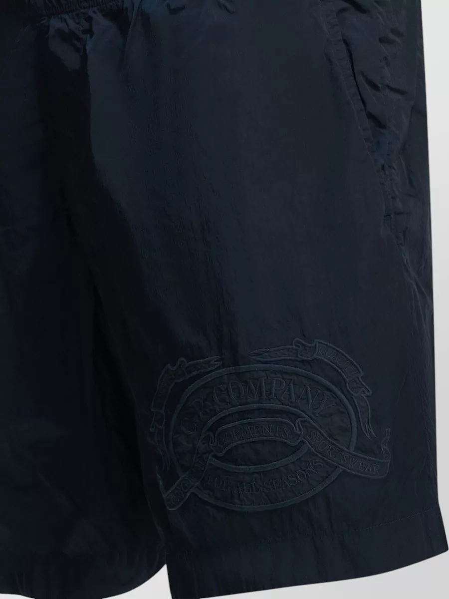 C.p. Company Embroidered Deck Shorts