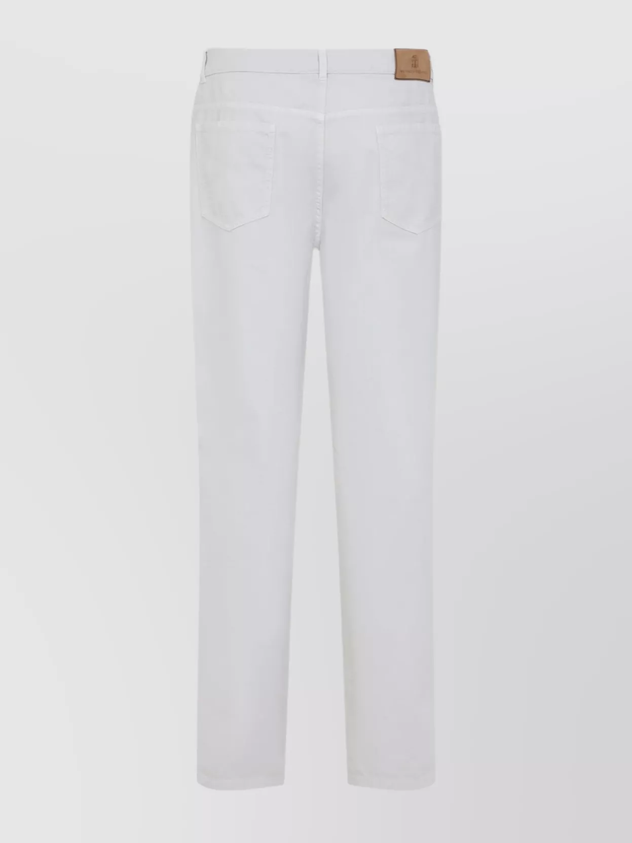 Brunello Cucinelli Cotton Jeans 5-pockets Construction In White
