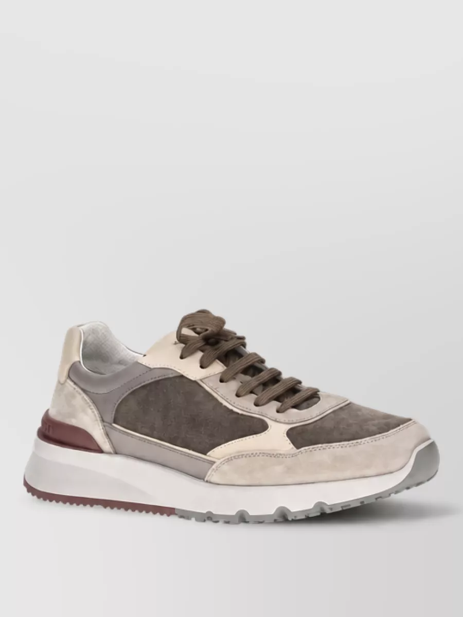 Brunello Cucinelli calf leather chunky low-top sneakers