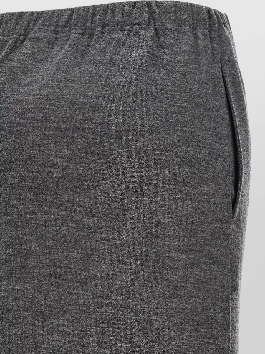 Junya Watanabe Wool Mélange Knee-Length Straight Skirt