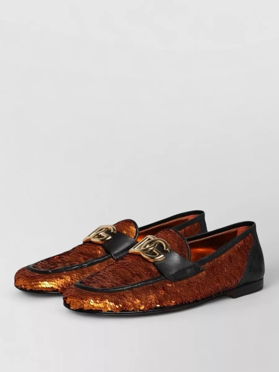 Dolce&Gabbana Sequin Embellished Loafers