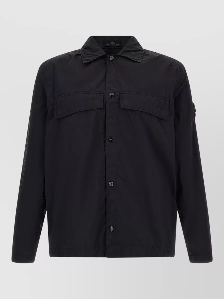 Stone Island crinkled overshirt