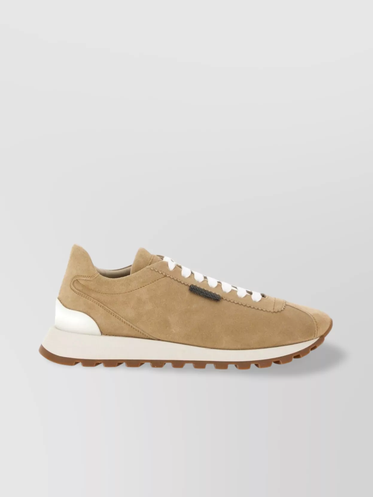Brunello Cucinelli Suede Upper Rubber Sole Sneaker