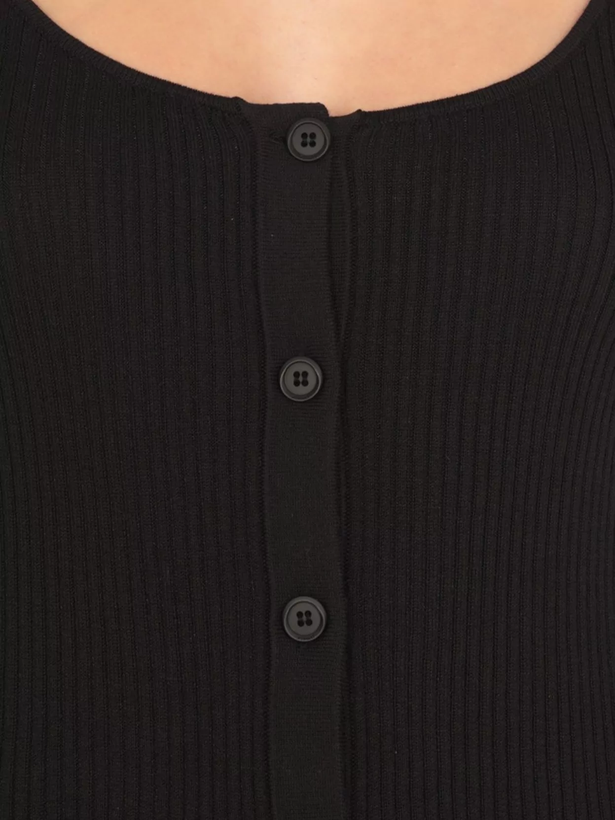 Pinko Ribbed Silk Fitted Cardigan With Wide Neck